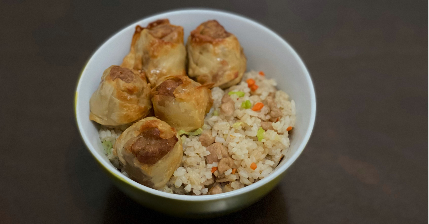 Pork Chao Fan With Air Fried Siomai Arbylyra